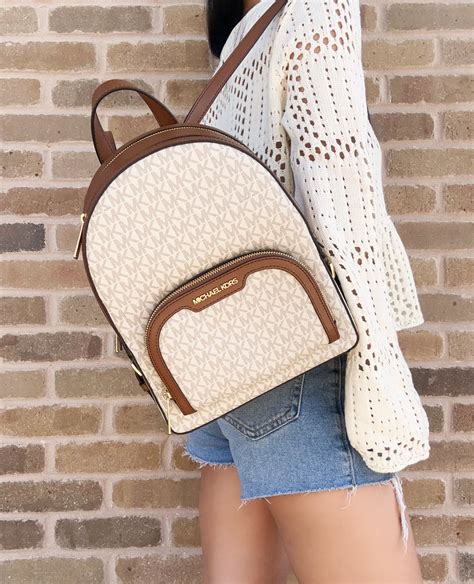 vanilla michael kors backpack.